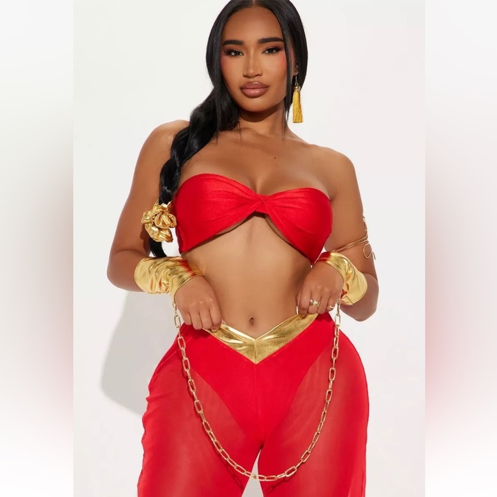 Red Princess Jasmine Costume S/M
